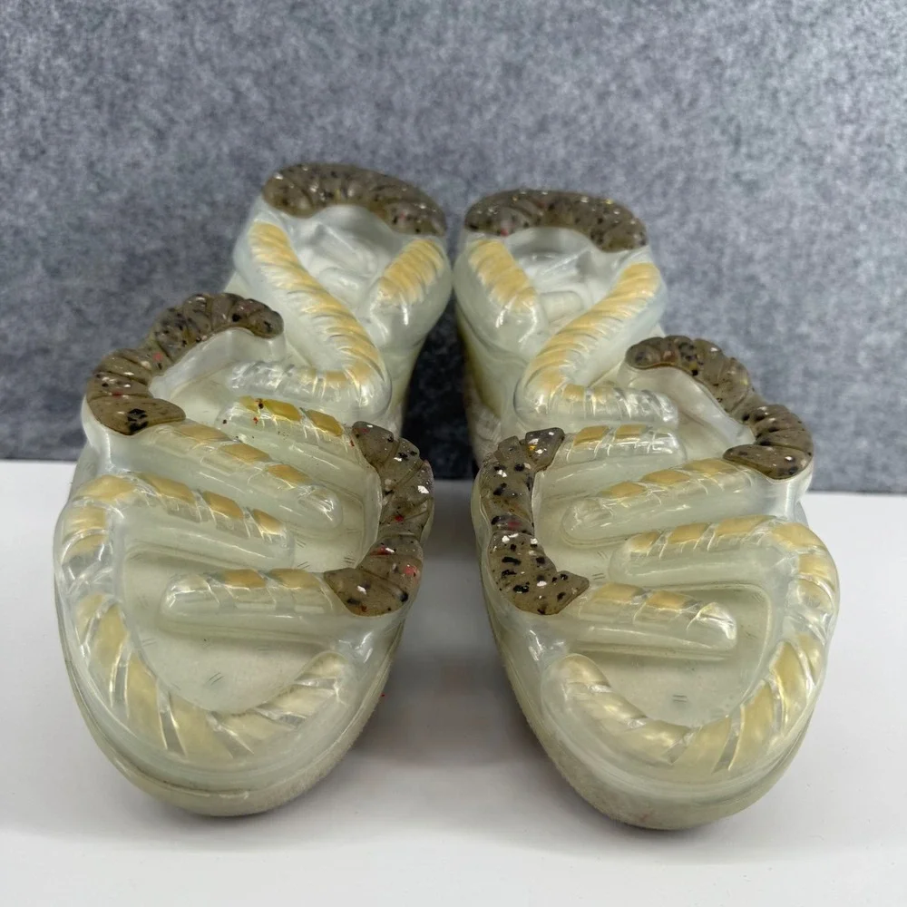 Nike Air VaporMax 2021 FK Running Shoes Mens 8 Oatmeal DH4084-100 Flyknit